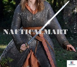 NauticalMart Warrior Woman Medieval Armor Riveted Chainmail Shirt
