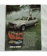 Vintage 1978 AMC American Motors Spirit DL Magazine Print Ad Full Color ... - $8.52