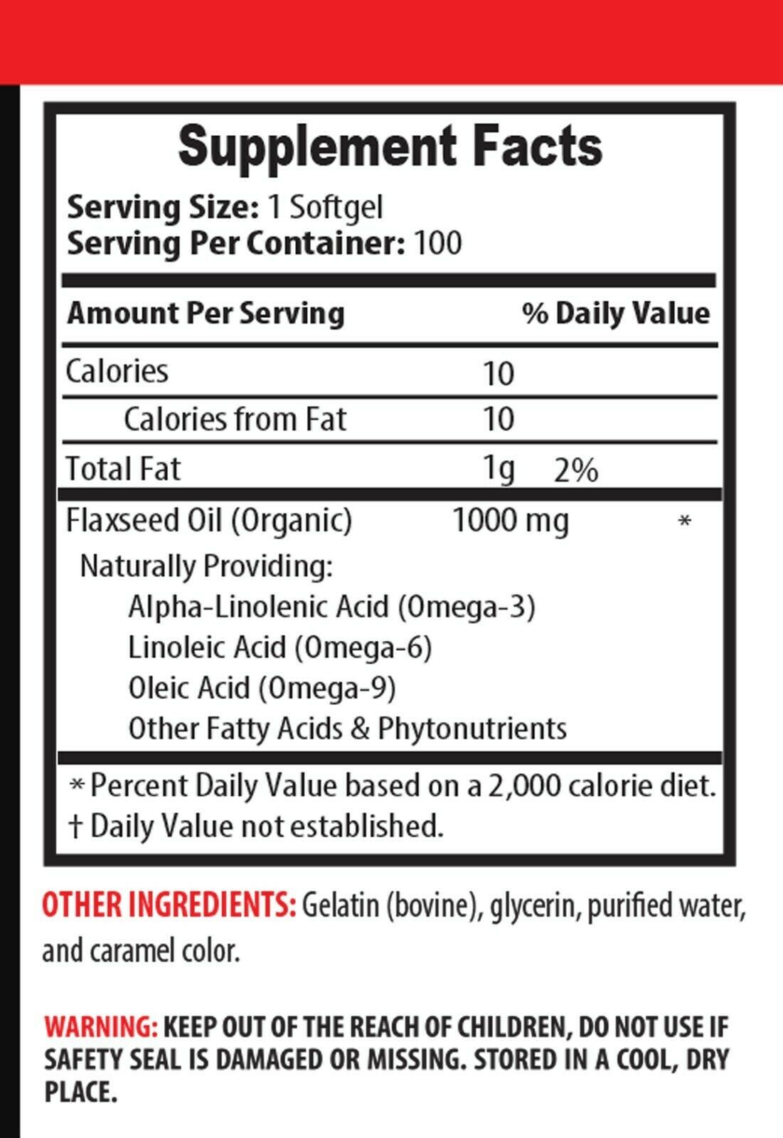 digestion no bloating FLAX SEED OIL anti inflammation herbal 5B