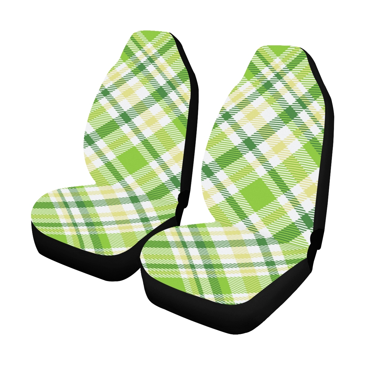 Fabric Texture Plaid Diagonal Universal Fit Auto Drive Car Seat Covers ...