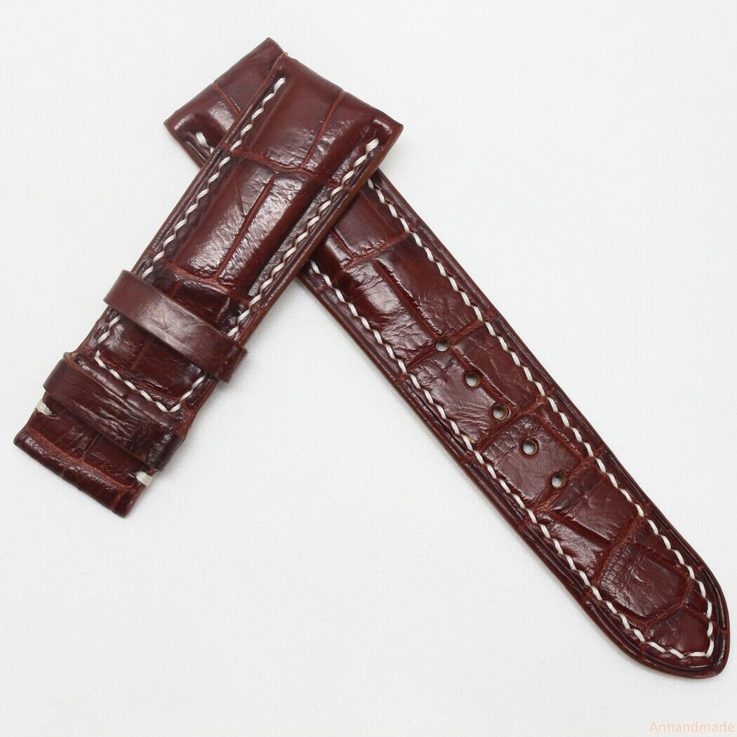 Genuine Crocodile Alligator Skin Leather Watch Strap Band 20mm/18mm # ...