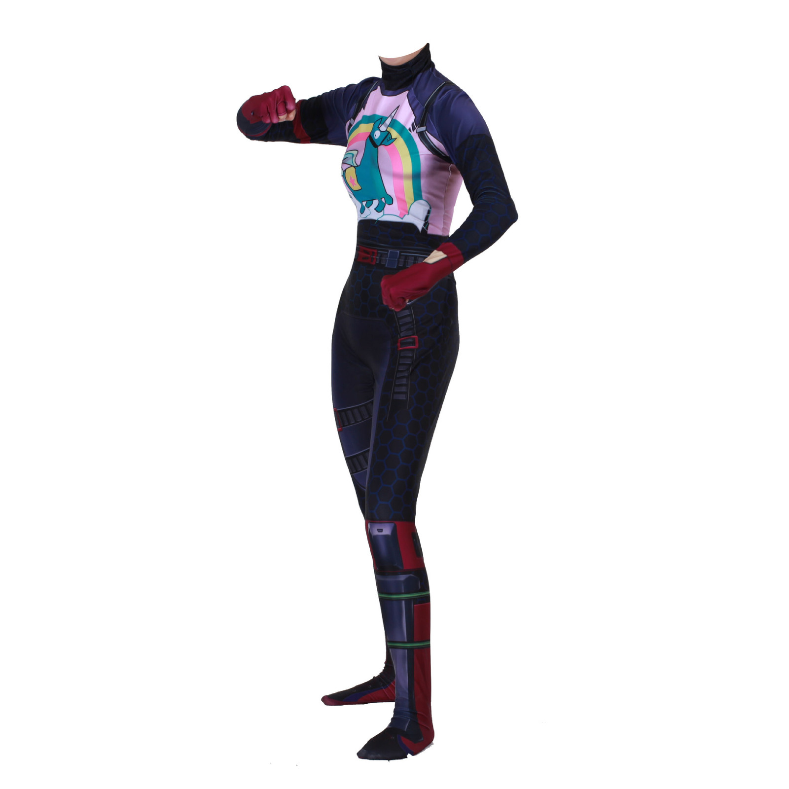 Fortnite Brite Bomber Costume Jumpsuit Fortnite Mask Cosplay Bodysuit