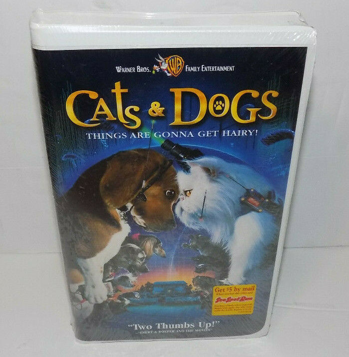 Warner Brothers Cats And Dogs Movie VHS Format New In Wrapper - VHS Tapes