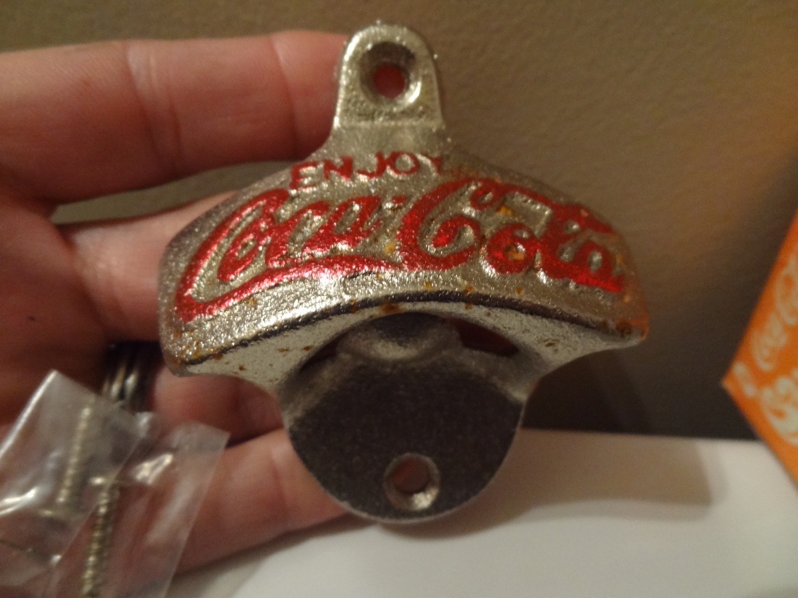 coca cola old fashioned bottle opener