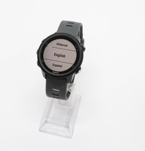Garmin Forerunner 245 GPS Running Smartwatch w/ Slate Gray Band ISSUE image 2
