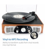 Turntable Stereo 3 Speed Speakers Record Vinyl To MP3 With MP3 Output Rca - $433.25