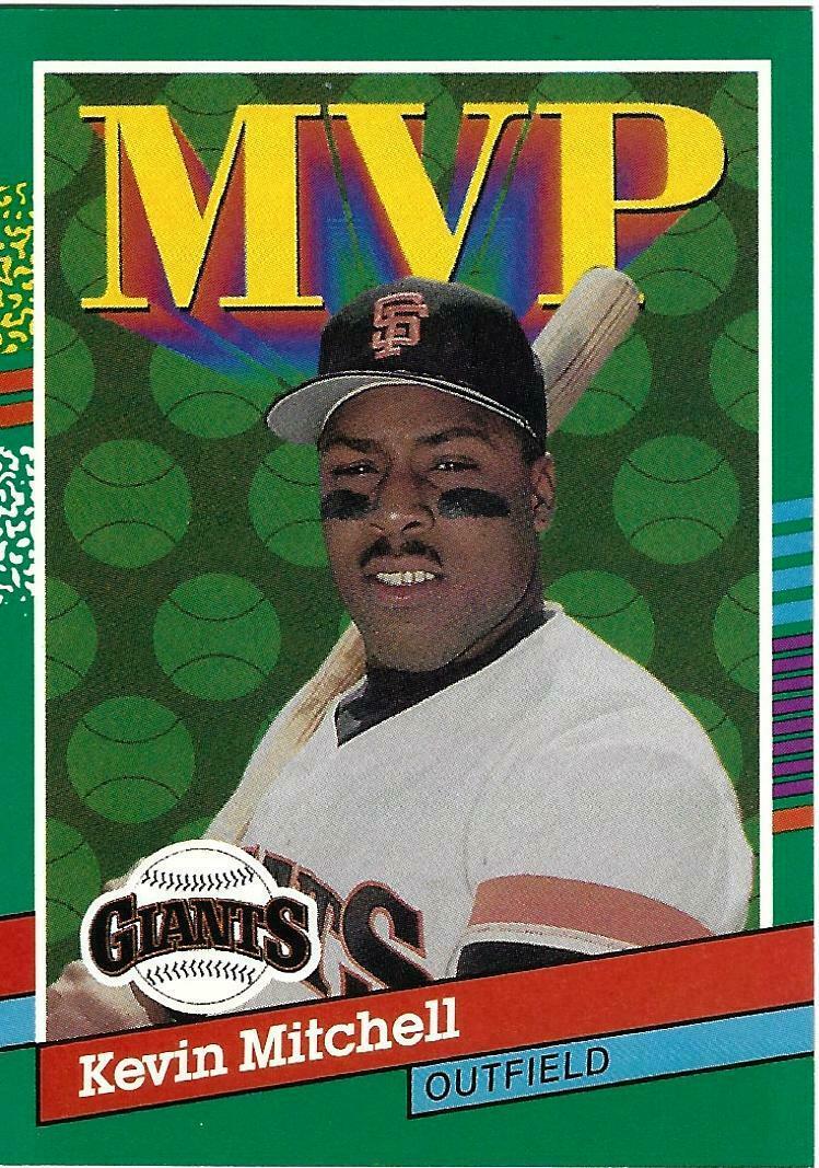 1991 Donruss Baseball 407 Kevin Mitchell MVP Baseball Cards