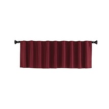 Style Selections 15-in L Red Bernard Tailored Valance - $15.00