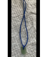 Take The Beach To Work Green glass necklace on 25” cord - $24.99