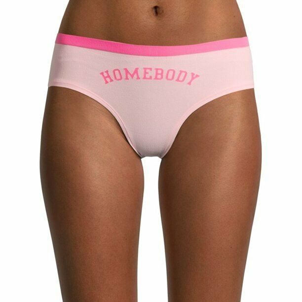 No Boundaries Women's Seamless Hipster Panties Size X-SMALL Pink Homebody New