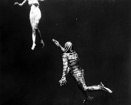 Revenge of the Creature Featuring Ricou Browning pursuing Lori Nelson 8x10 Photo - $7.99