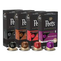 Peet's Coffee Espresso Capsules Variety Pack, 40 Ct Coffee Pods | Nespresso Orig - $25.74