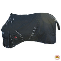 Hilason 600D Waterproof Turnout Miniature Horse Winter Blanket Black U-0206 - $54.44+