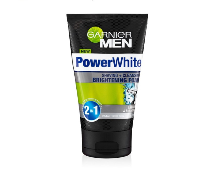 1 x Garnier Men White Brightening Shaving Face Wash 100ml NEW