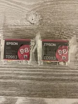 2 New ! Genuine Epson 98 Magenta Color Inkjet Cartridge T0983 Epson 98 - $22.21