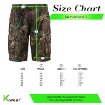 Men's Cotton Multi Pocket Relaxed Fit Outdoor Army Nature Camo Cargo Shorts image 2