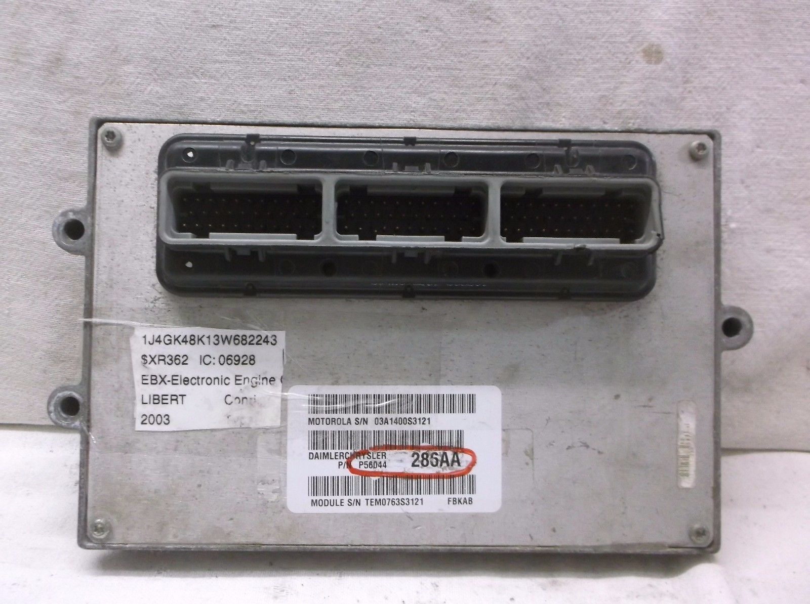 2003...03 JEEP LIBERTY 3.7L ENGINE CONTROL