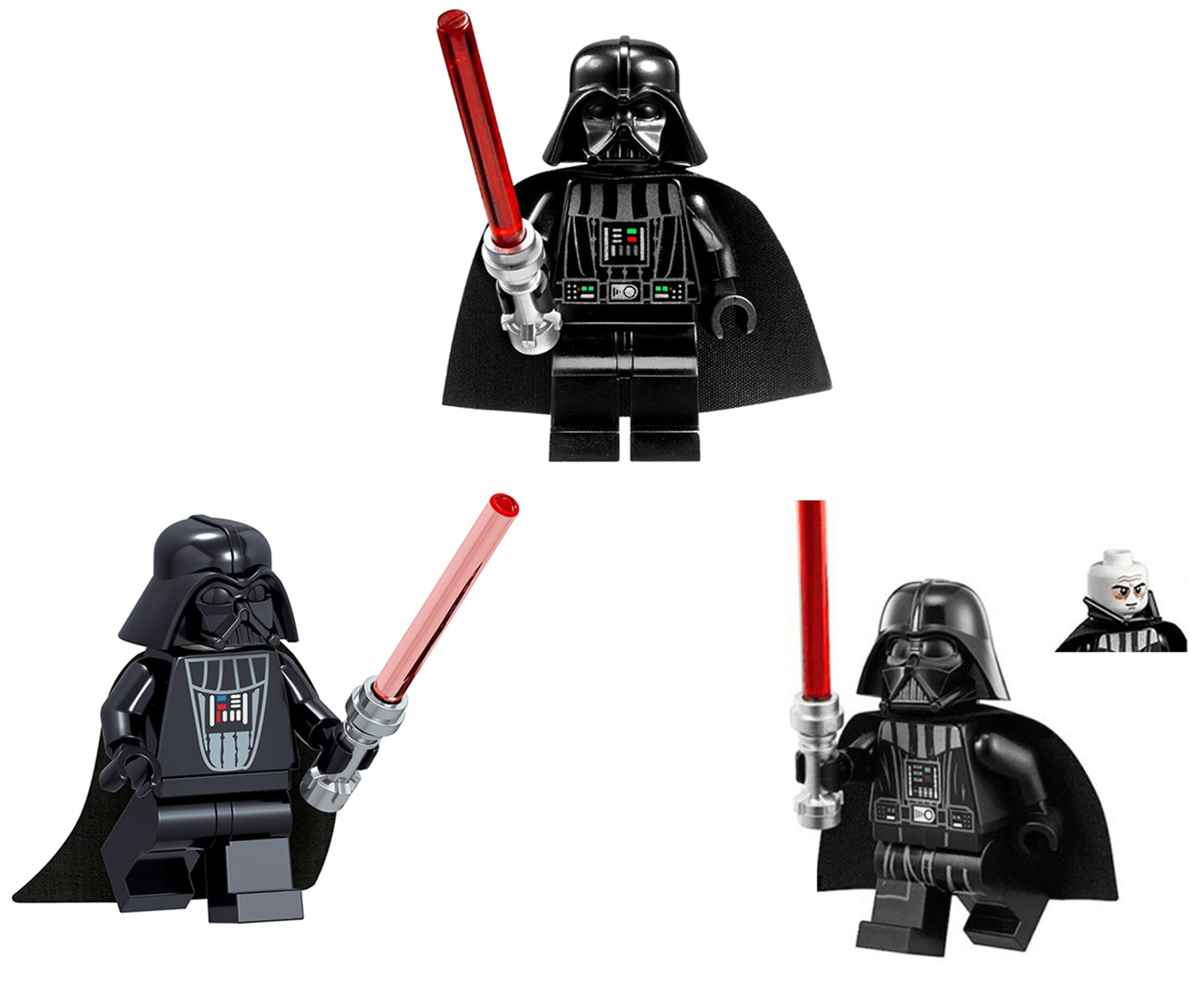 Star Wars Sith Lord Darth Vader 3 Custom Minifigure Building Blocks
