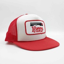 Vintage Wynne Transport Service Snapback Trucker Hat Patch Mesh Red Whit... - $64.35