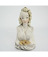 Charlotte Corday Bust Antique Porcelain Figurine 6&quot; French Revolution Ro... - $42.31