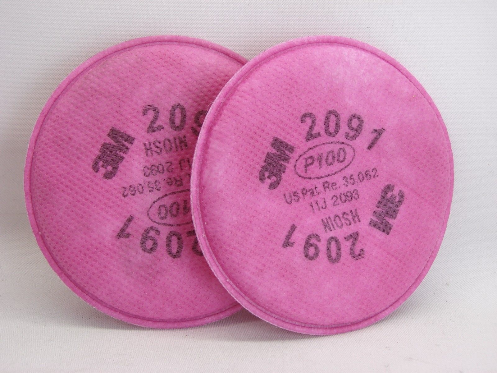 3M 2091 P100 Particulate Filter NIOSH Approved lead asbestos cadmium ...