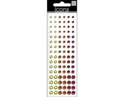 MAMBI-Rhinestone Stickers, Assorted Colors - $3.19