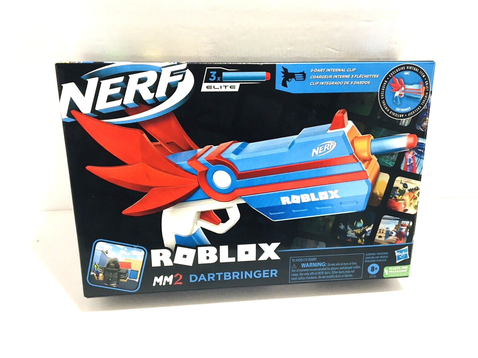 NERF Roblox MM2 Dartbringer Dart Blaster GUN WITH VIRTUAL CODE