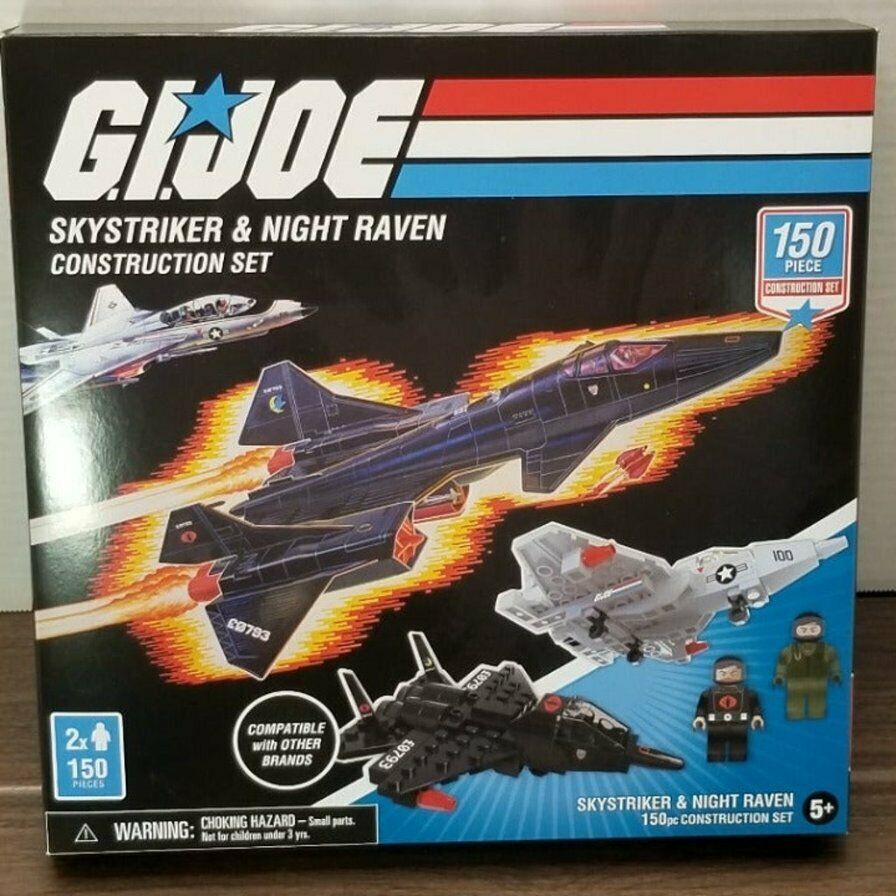 GI Joe Skystriker & Cobra Night Raven Construction Set 150 Piece w ...