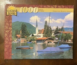 Golden Books 1000 Pc Jigsaw Puzzle Oberbayern Harbor Germany Sailboats -Complete - $8.64