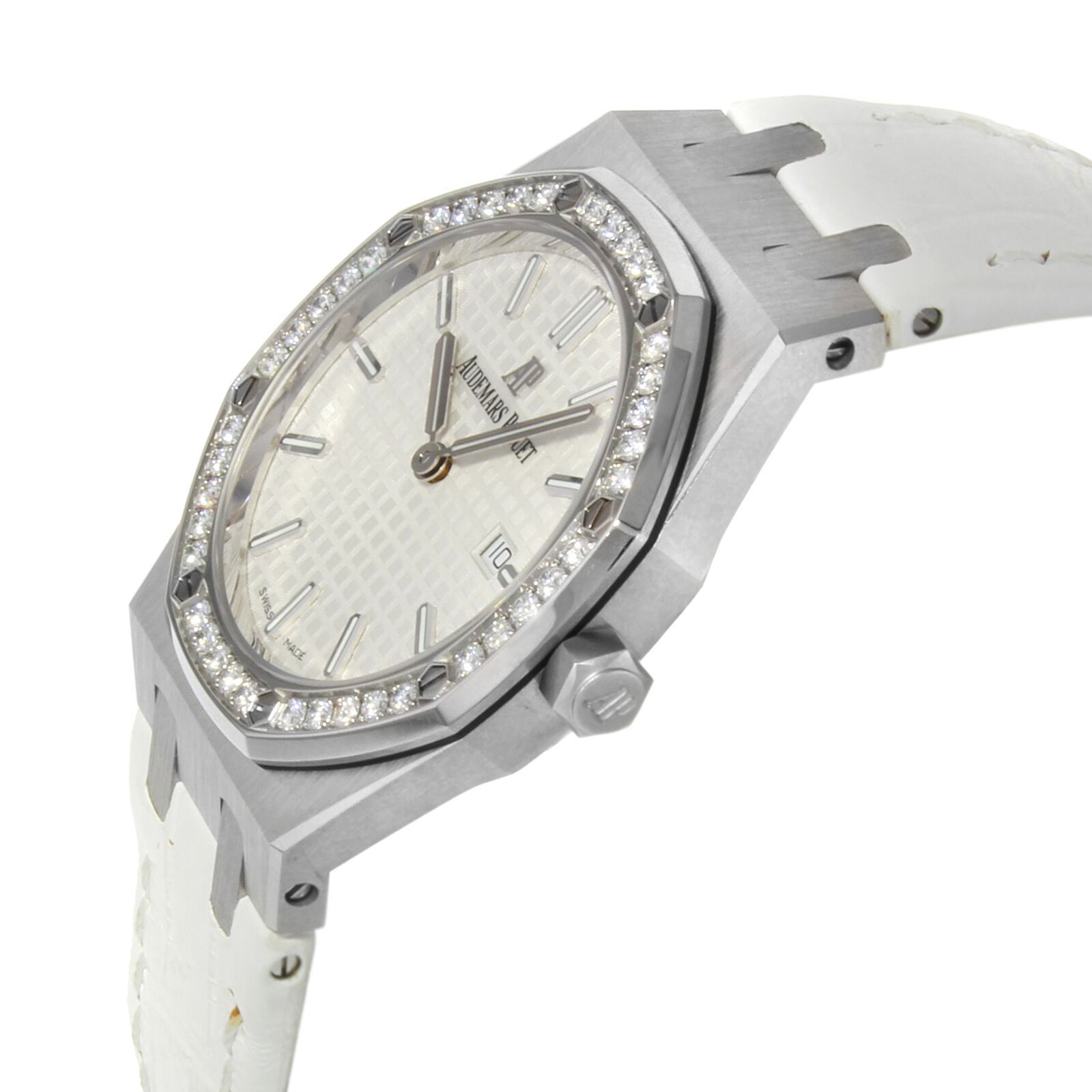 Audemars Piguet Royal Oak Quadrante Acciaio Argento Orologio Donna ...