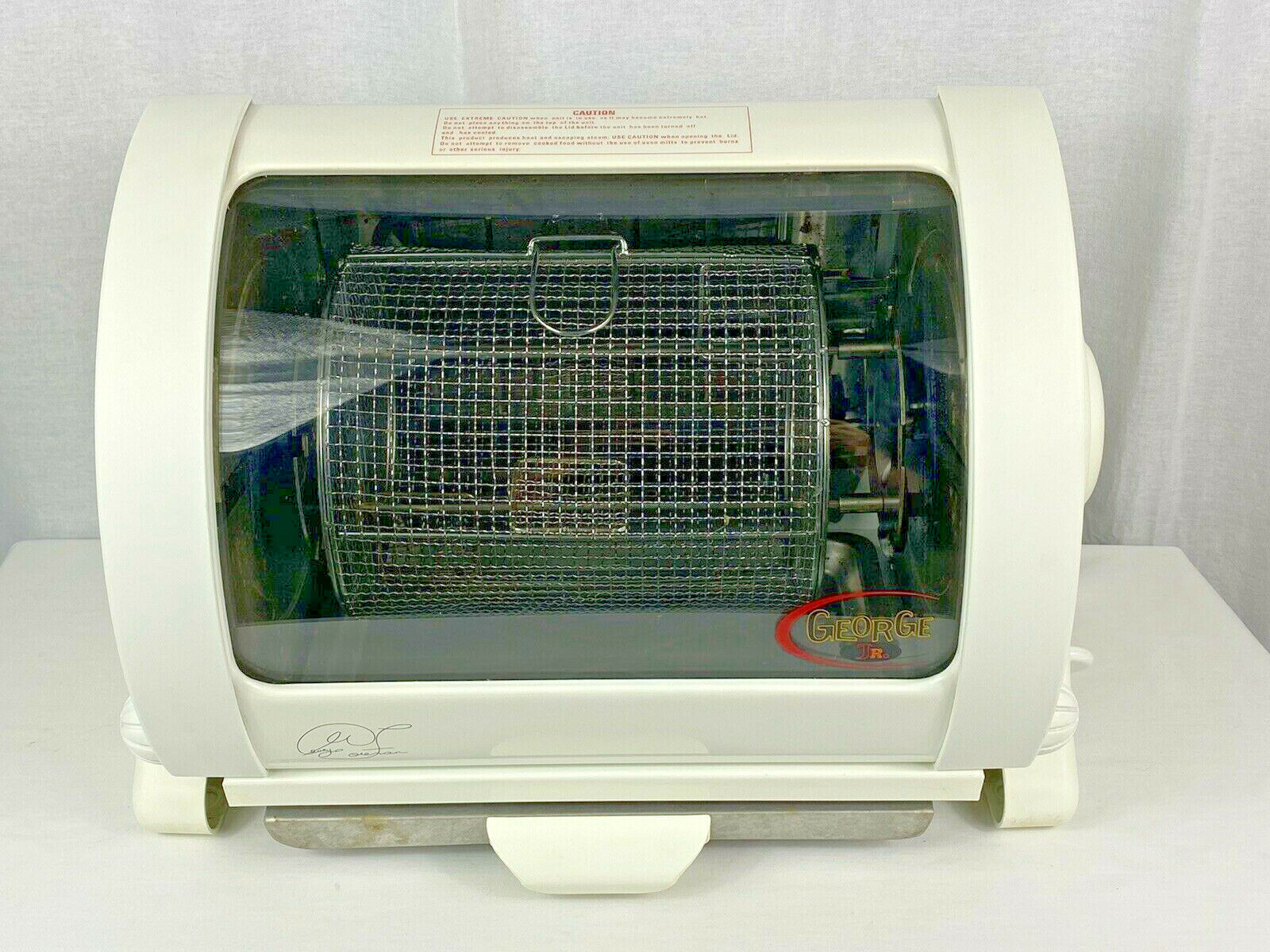 Foreman Jr Electric Rotisserie Rotating Roaster BBQ Oven GR82