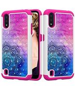 Luckyandery Galaxy A01 Cover case, Slim Shockproof Hard Rubber Hybrid Ca... - $1.93