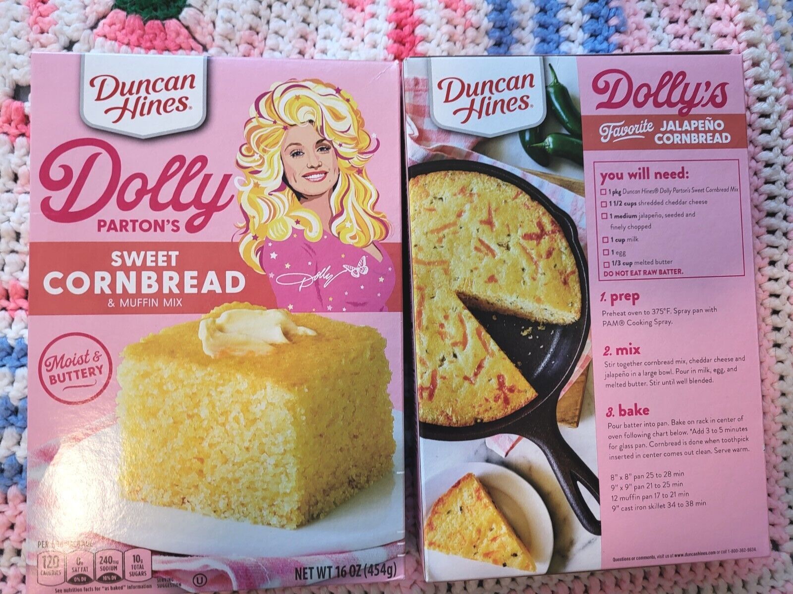Dolly Parton's Sweet Cornbread Mix (Lot of 2) 16 ounce box - $19.30