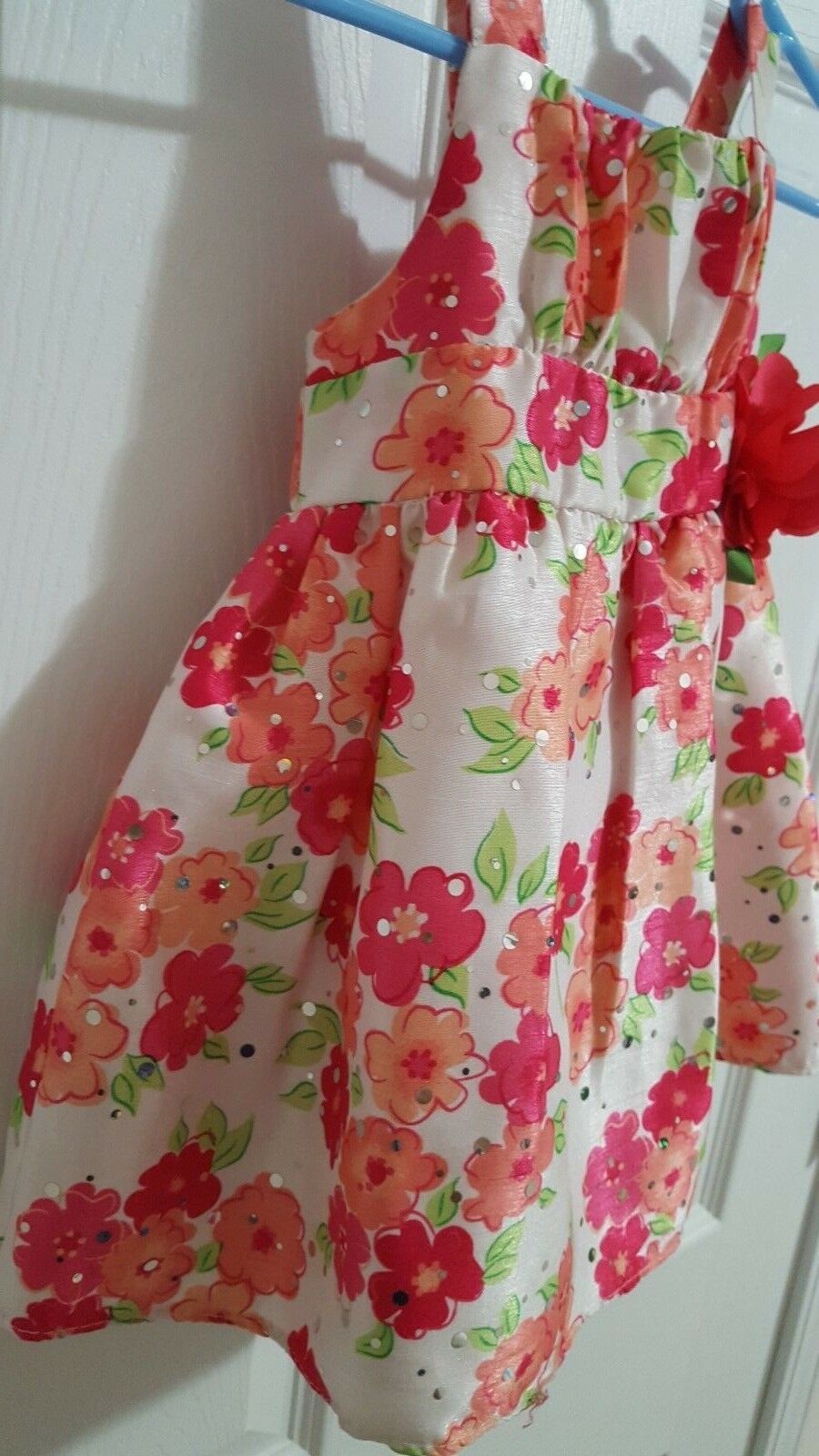 Pink Smocked Flowered summer dress sleeveless 18m 24m Girls NWT Sundress 
