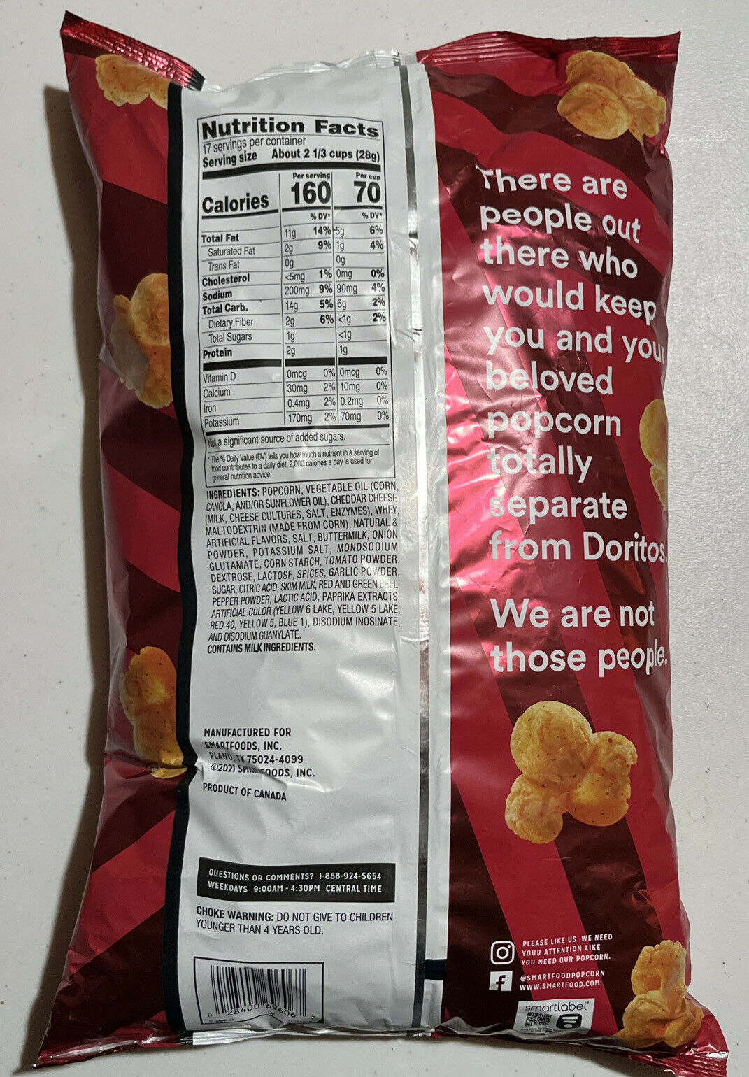 smartfood dorito flavor
