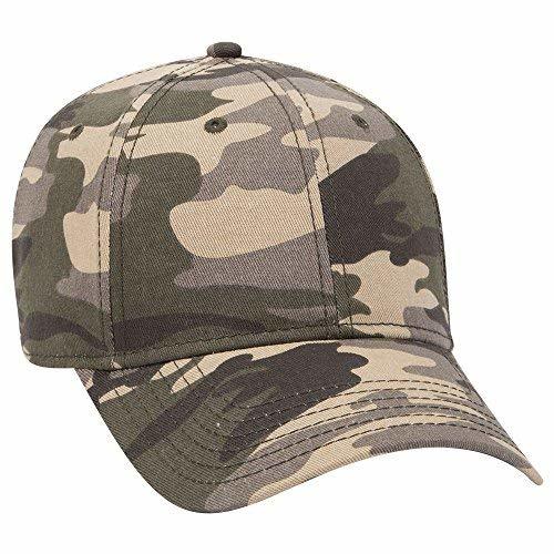 OTTO 6 Panel Low Profile Syle Camouflage Cotton Twill Cap - Camo 010 ...