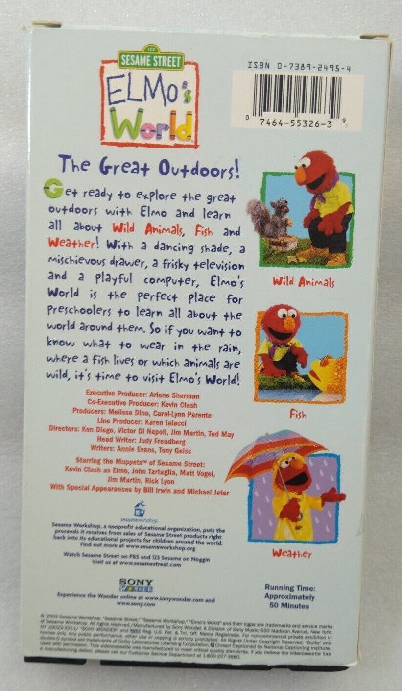 VHS Sesame Street Elmos World - The Great and 50 similar items