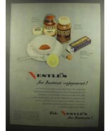 1952 Nestle&#39;s Bouillon Cubes, Nestea and Nescafe Advertisement - $14.99
