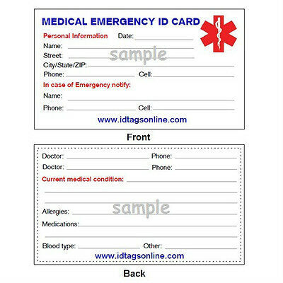 TYPE 1 DIABETES KIDS Medical Alert ID Bracelet. Free Emergency wallet ...