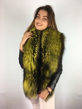 Silver Fox Fur Stole 63' And Pillbox Fur Hat Set Fur Collar and Fur Hat  image 3