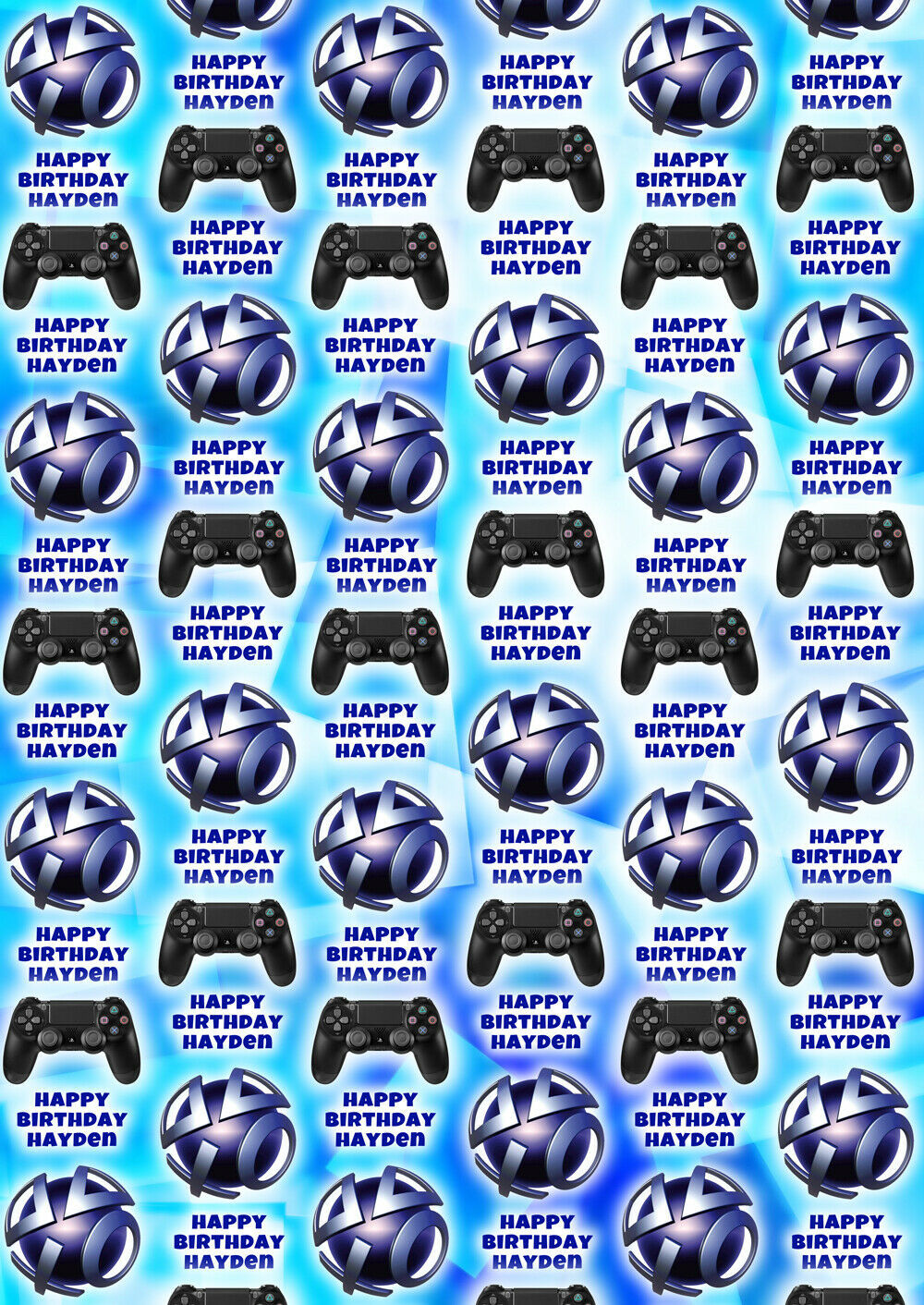 PLAYSTATION Personalised Gift Wrap Sony Playstation Wrapping Paper