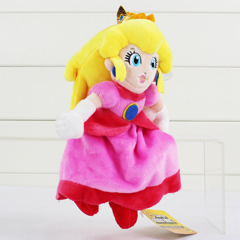 Super Mario Bros Princess Peach Plush Doll Kids Toys 20cm nintendo 64 ...