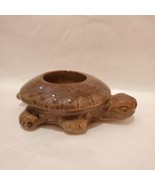 Vintage Handmade Turtle Tealight Candle Holder or Air Plant Holder, Ceramic Pot - $16.99
