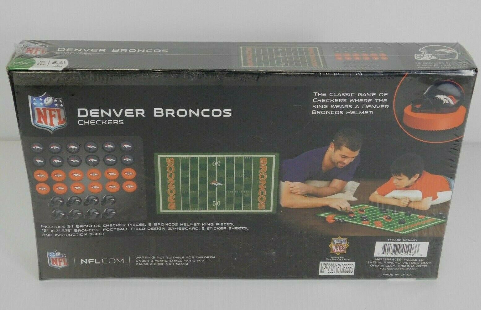 Masterpieces Detroit Lions Checkers Puzzle