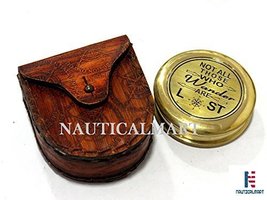 "Not All Those Who Wander Are Lost" Solid Brass Compass By NauticalMart 