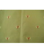 Liz Claiborne Richloom Sylph Dragonfly Basil Green 2-Yards Fabric Remnan... - $50.00