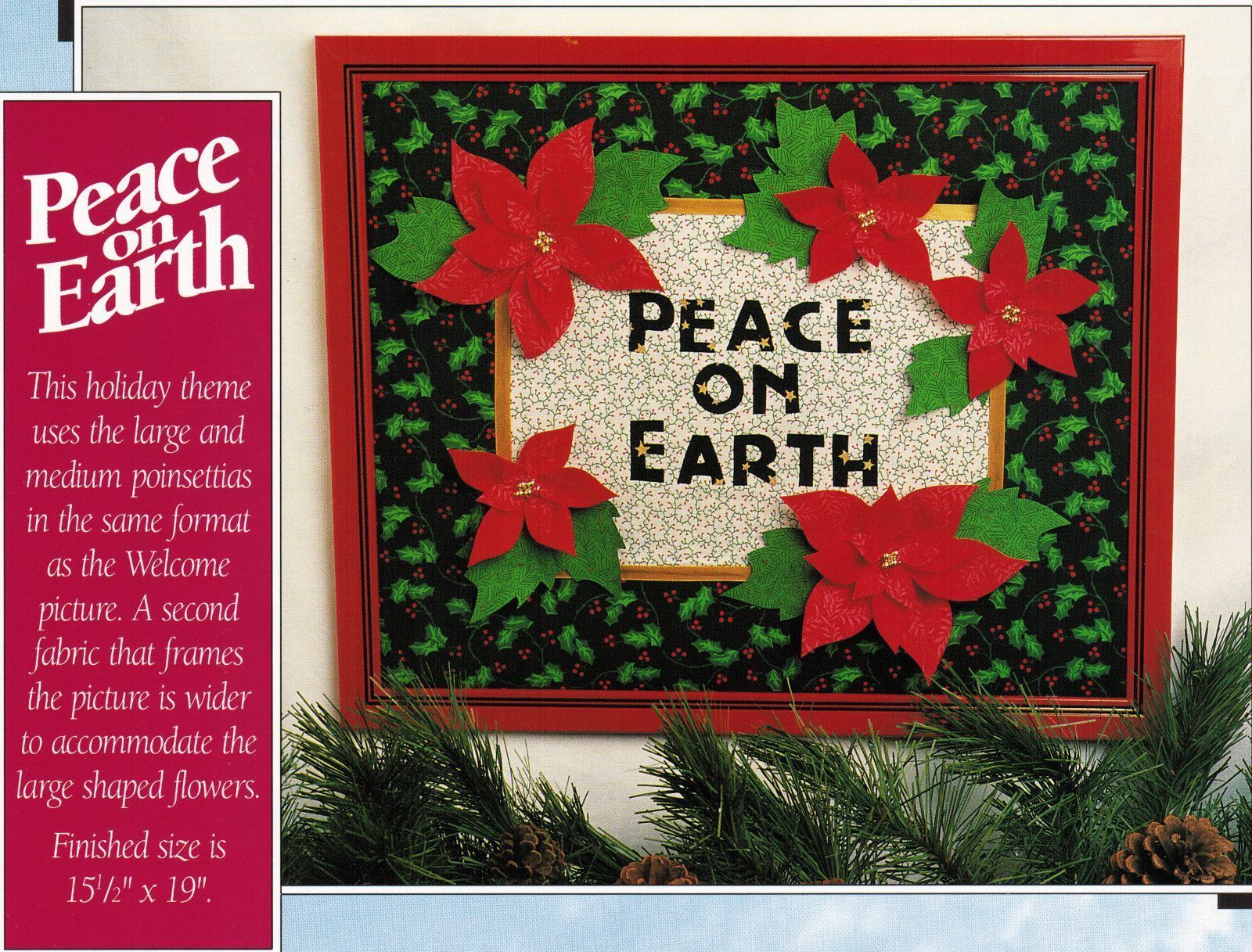 Beginners No Sew Applique Fusing Technique Wall Hanging Floral Craft