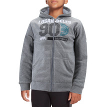 Boys Los Angeles Athletic Sherpa Lined Fleece Kids Zip Up Hoodie Sweater Jacket image 2