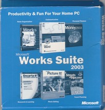 Microsoft Works Suite 2003 5 Disc CD-Rom Set - $34.65