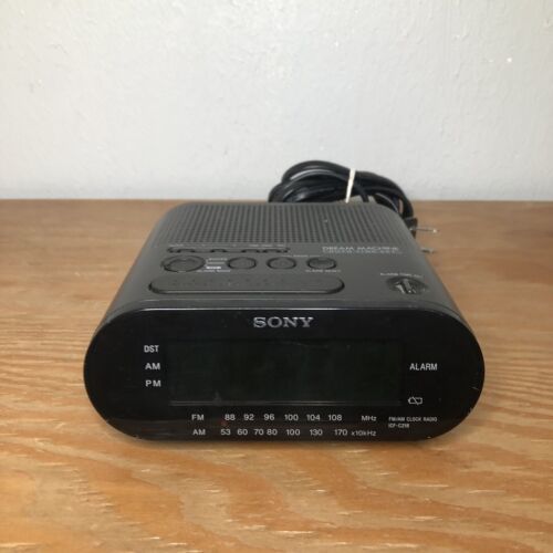 Sony Dream Machine AM FM Dual Alarm Clock Radio Model ICFC218 Auto